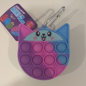 Bubble Pop Mini Zip Purse Happy Cat Toy for Kids Fidget Stocking Stuffers